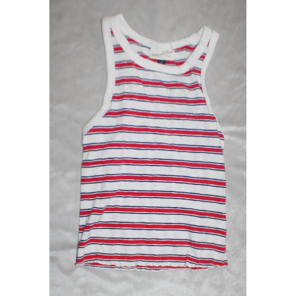Women's Universal Thread  Ribbed Tank Top Stripe Size S